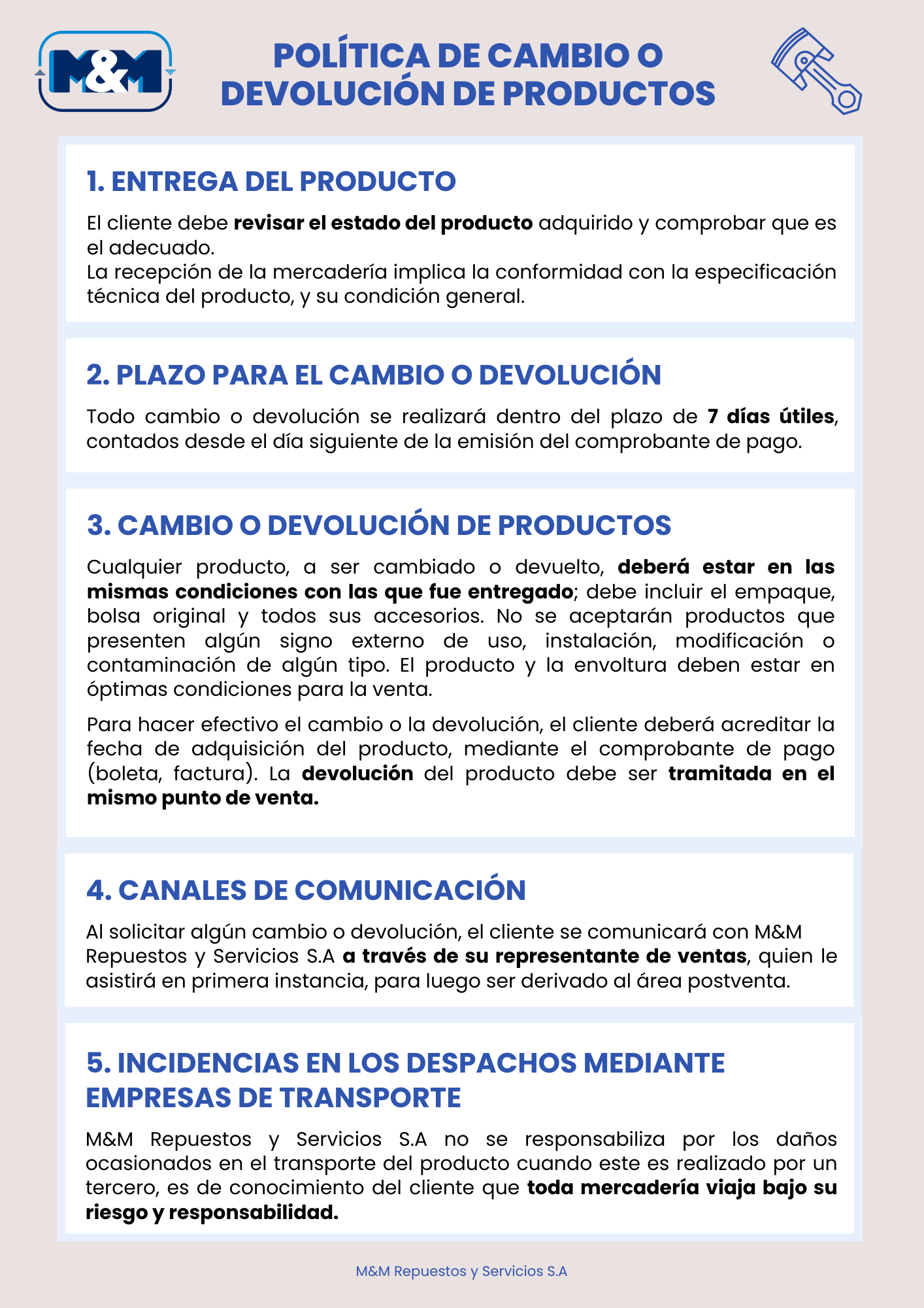 Política de Devolución 1