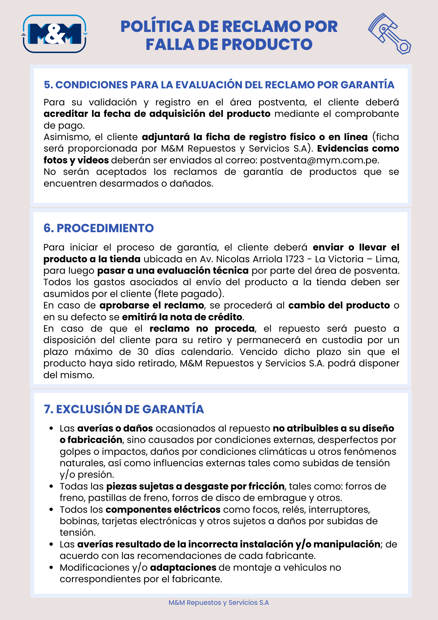 Política de Devolución 3